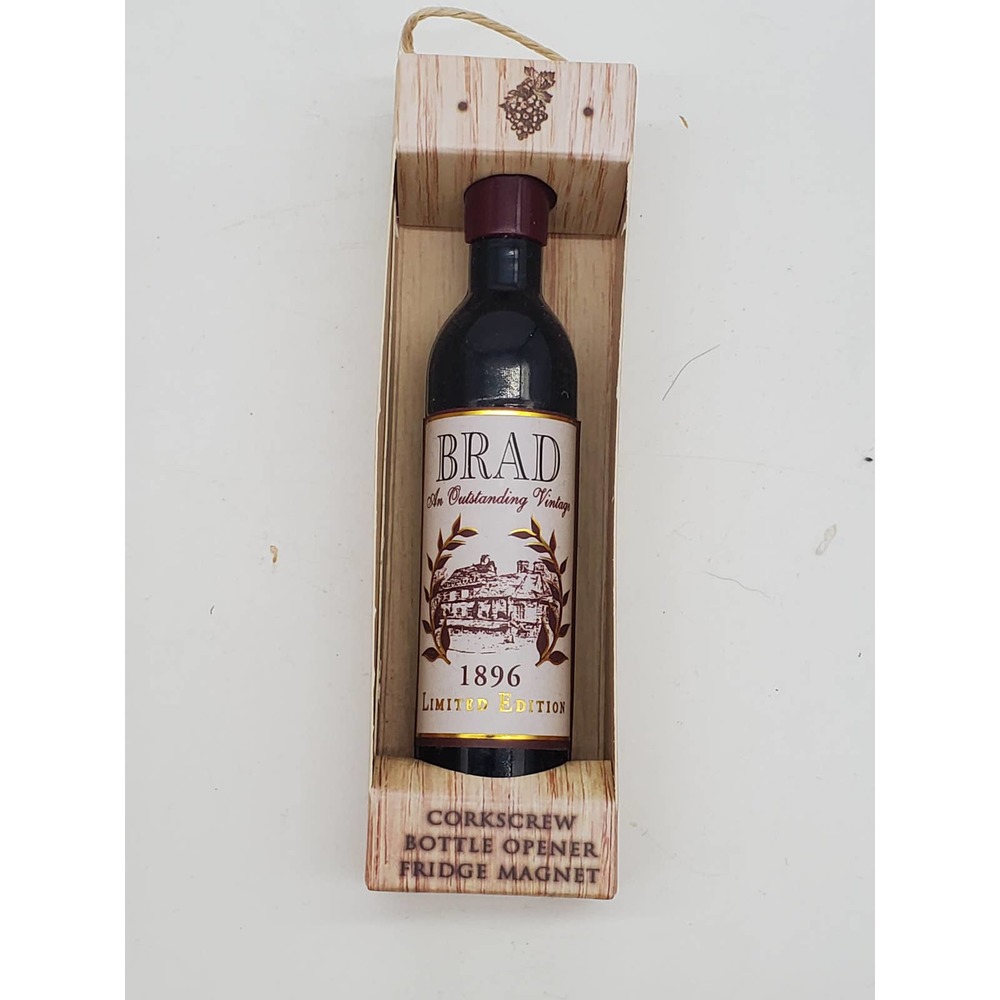 Corkscrew Wine Opener Magnet - Personalized with